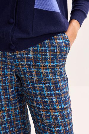 Pantalons - Pantalon droit &agrave; imprim&eacute; abstrait