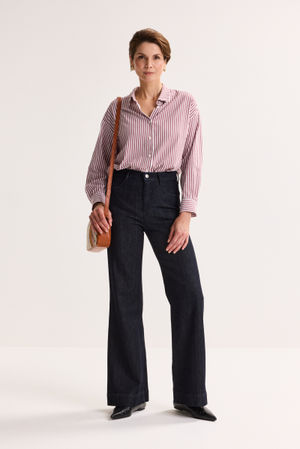 Bootcut jeans met hoge taille