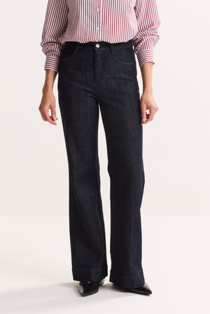 Broeken - Bootcut jeans met hoge taille