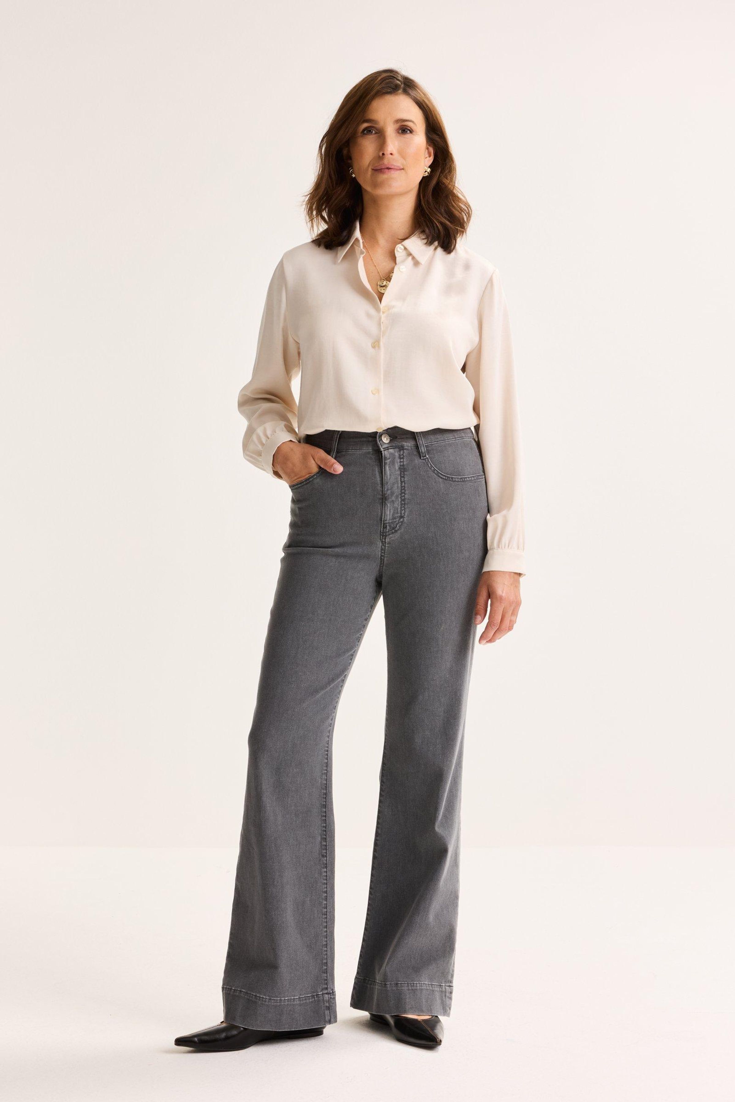 Bootcut jeans met hoge taille - may