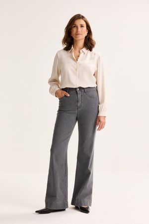 Bootcut jeans met hoge taille