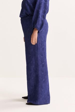 Pantalons -  Pantalon ample en satin jcquard