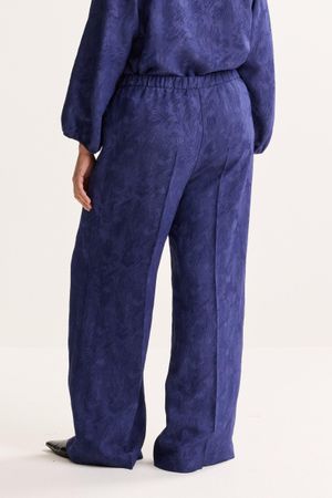 Pantalons -  Pantalon ample en satin jcquard