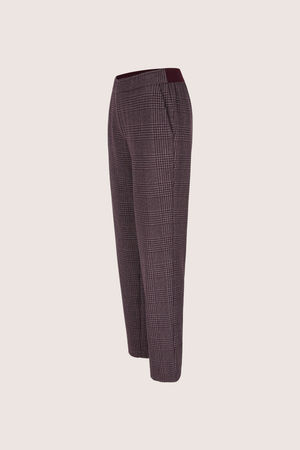 Pantalons - Pantalon Prince-de-Galles en jersey