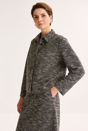 Veste en tweed jersey - may