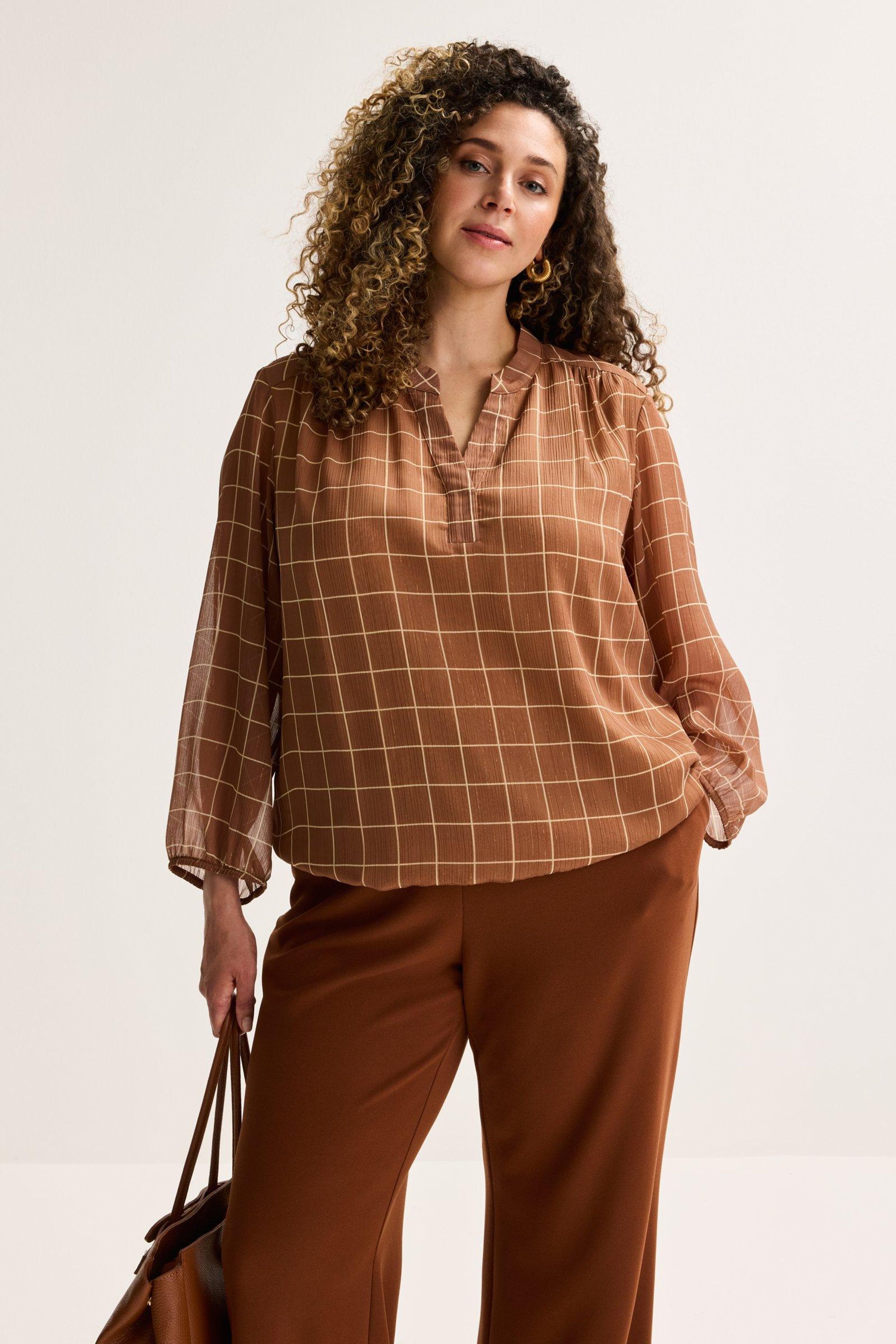 Blouse en voile sur &eacute;lastique - may