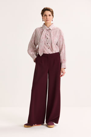 Pantalons - Pantalon palazzo avec stretch