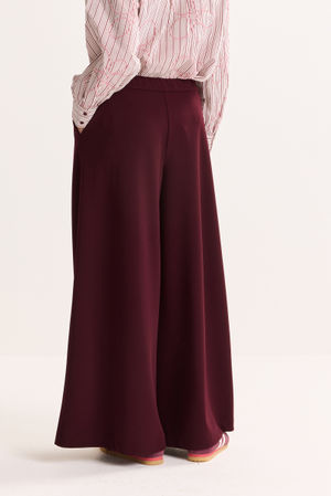 Pantalons - Pantalon palazzo avec stretch