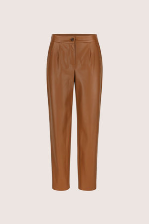 Kostuumbroek in faux leer