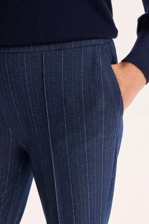 Pantalons - Pantalon jersey &agrave; rayures tennis
