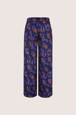 Broeken - Wijde broek met abstracte print