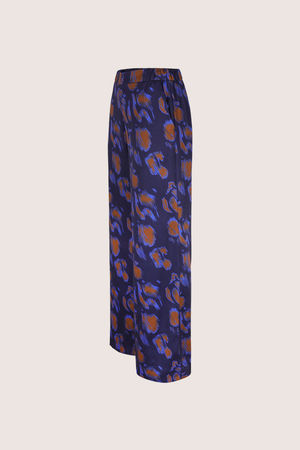 Broeken - Wijde broek met abstracte print