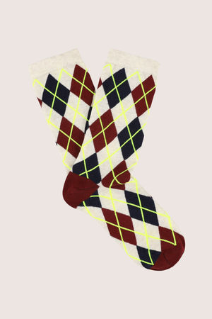 Accessoires pour b&eacute;b&eacute;s - Chaussettes &agrave; losanges