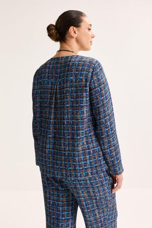 Hemden - V-halsblouse met abstracte print