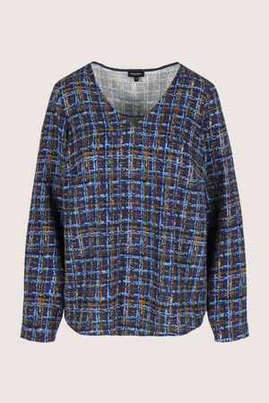 Hemden - V-halsblouse met abstracte print