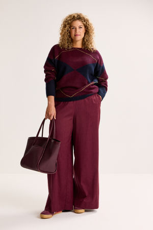 Pulls - Pull oversize &agrave; motif losanges