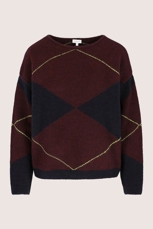 Pulls - Pull oversize &agrave; motif losanges