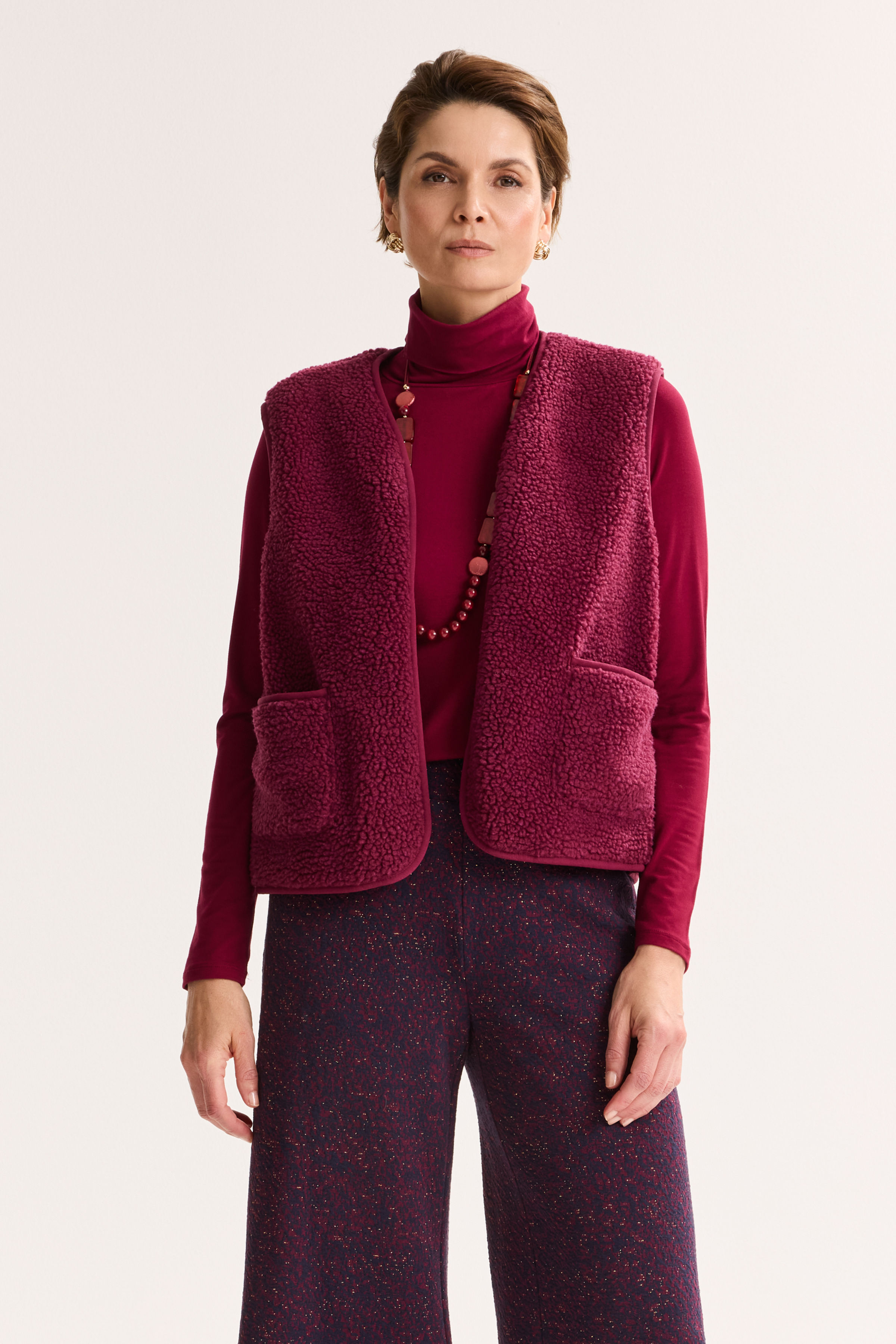 Gilet ample en teddy - may