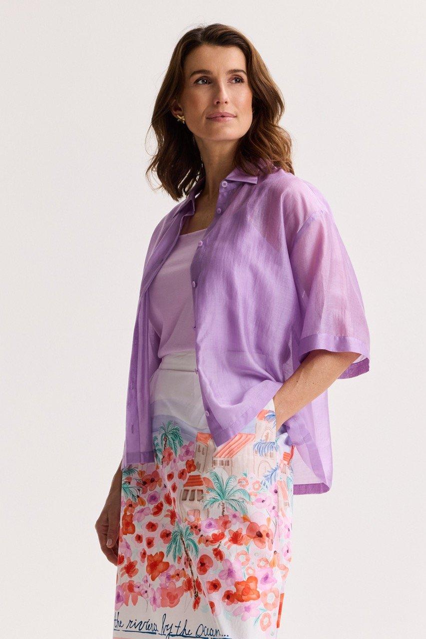 Mayerline Hemdblouse In Lyocell Voile