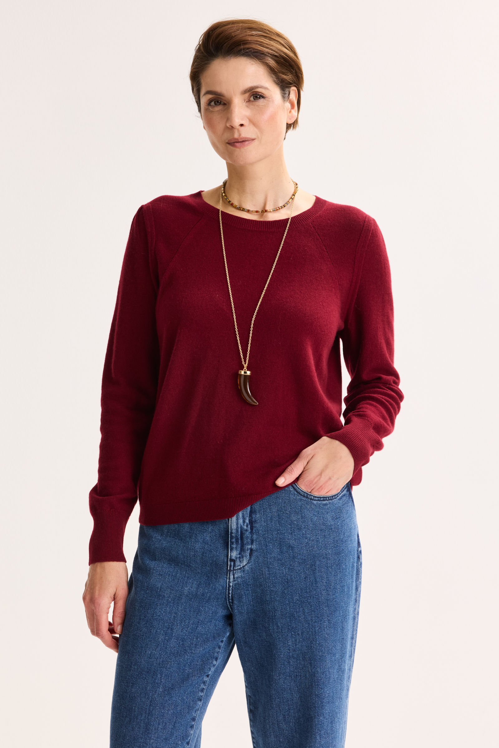 Trui In Merino Sen Kasjmierblend