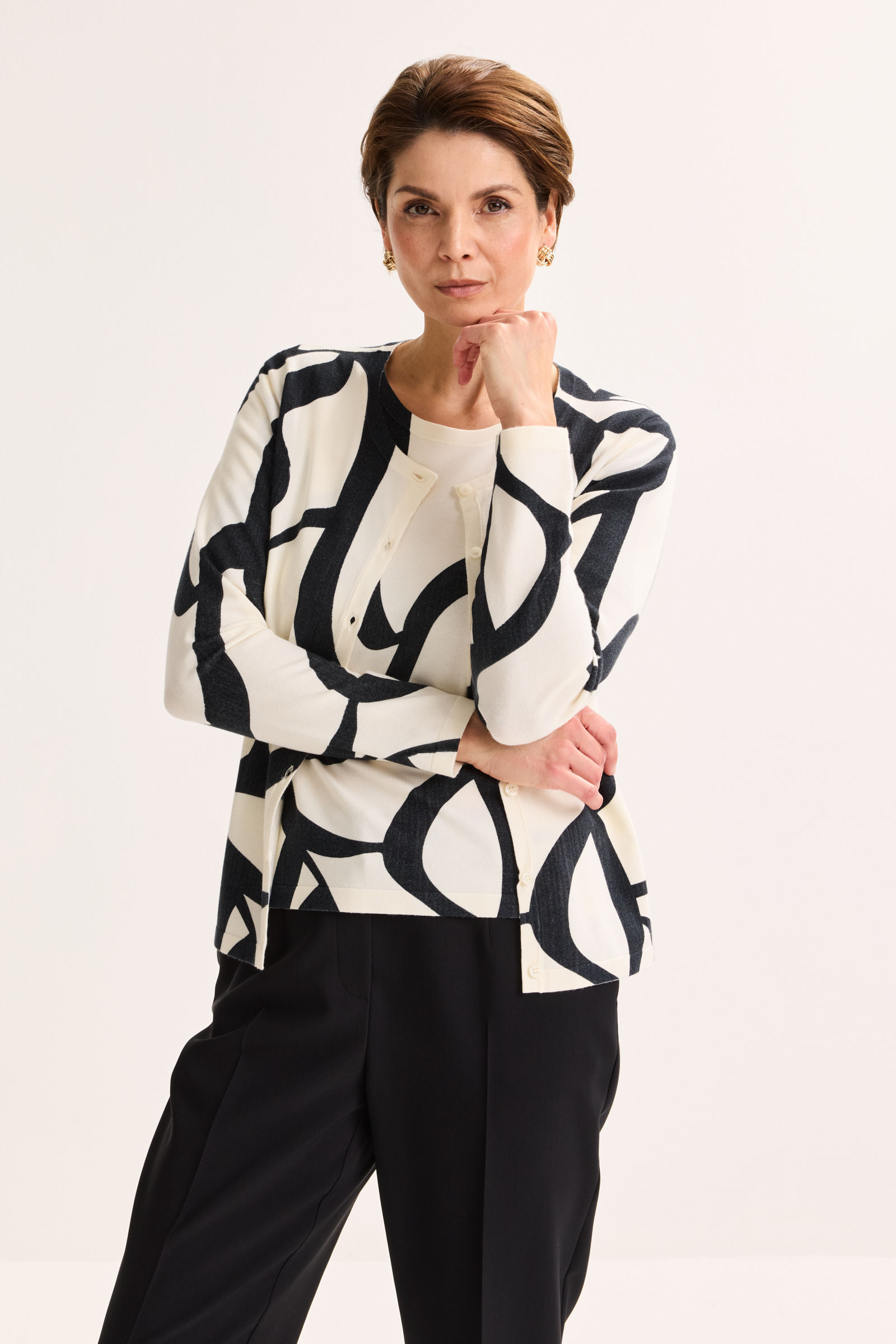 Cardigan Met Ronde Hals