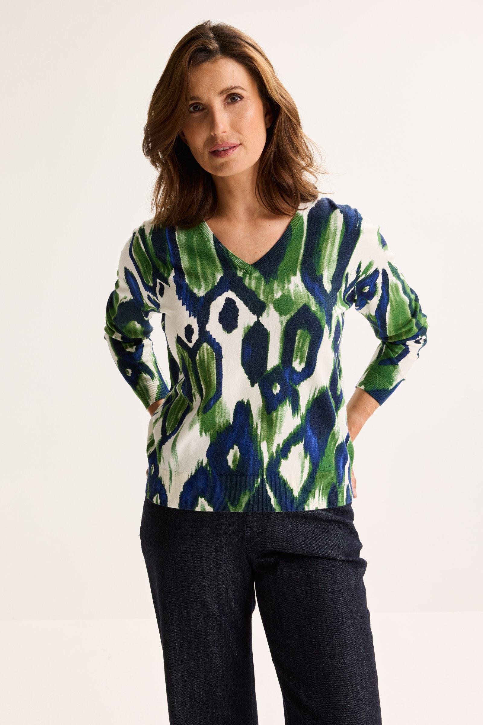 Mayerline V-halstrui Met Abstracte Print