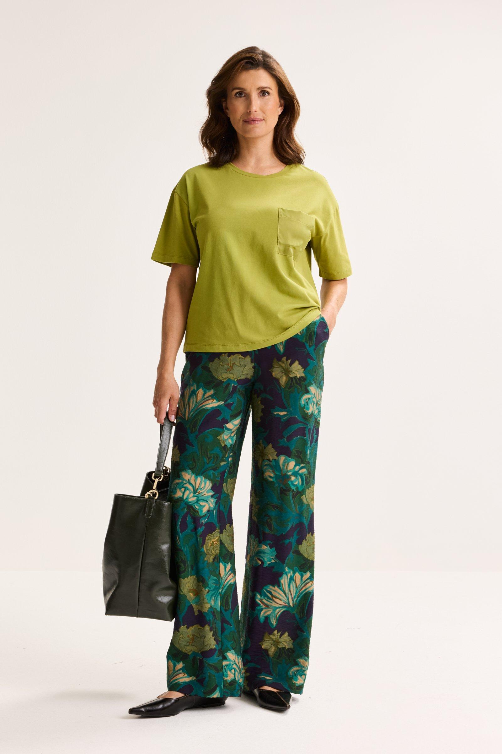Mayerline Rechte Broek Met Bloemenprint