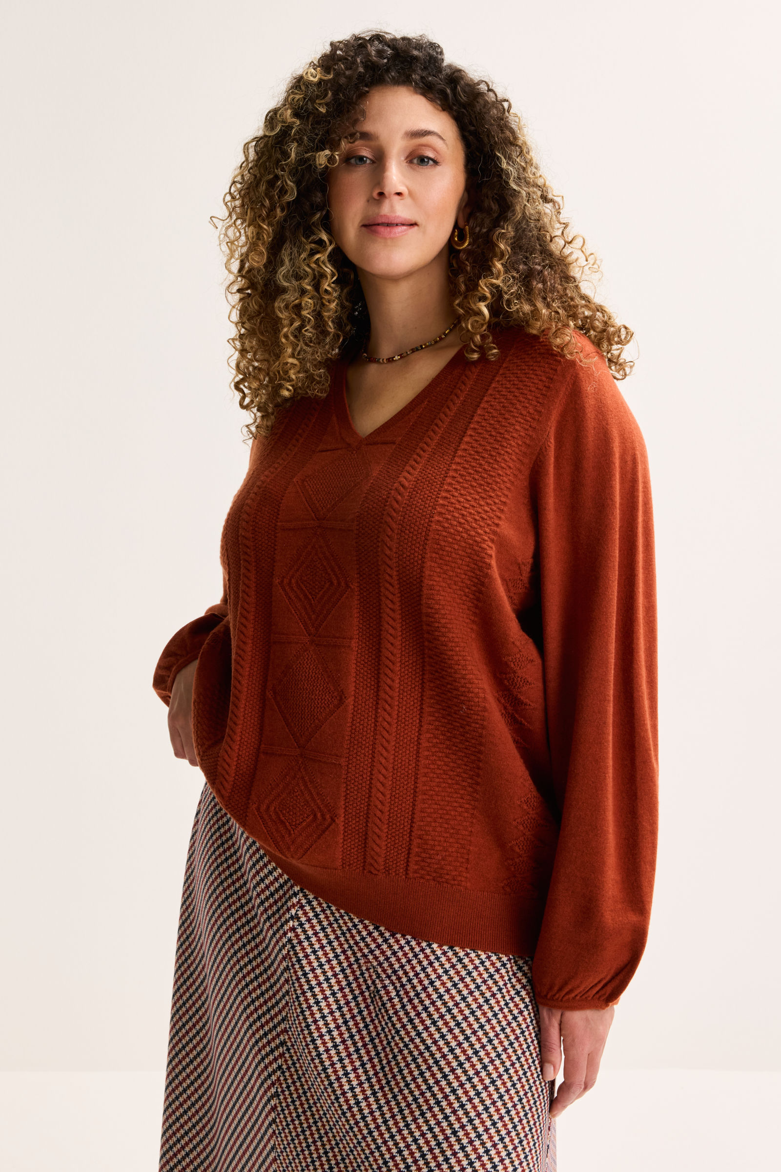 Mayerline Jacquardtrui Met V-hals