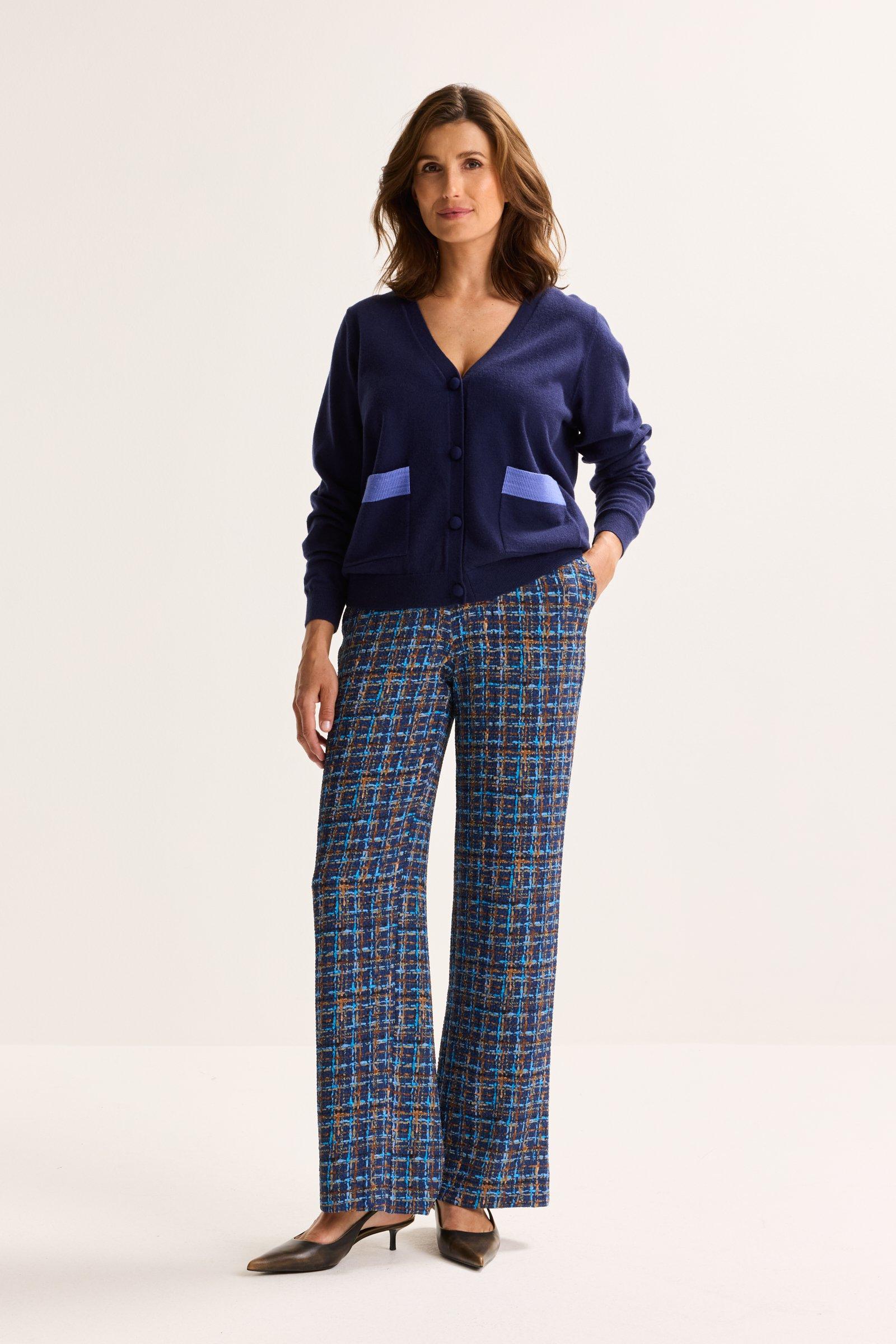Mayerline Rechte Broek Met Abstracte Print