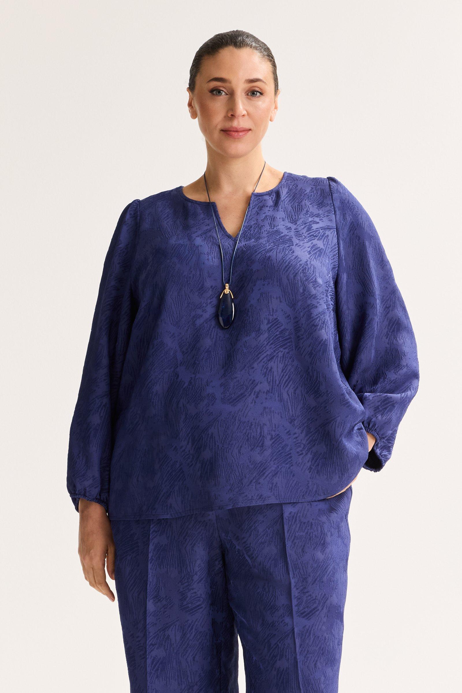 Mayerline Ton-sur-ton Jacquardblouse