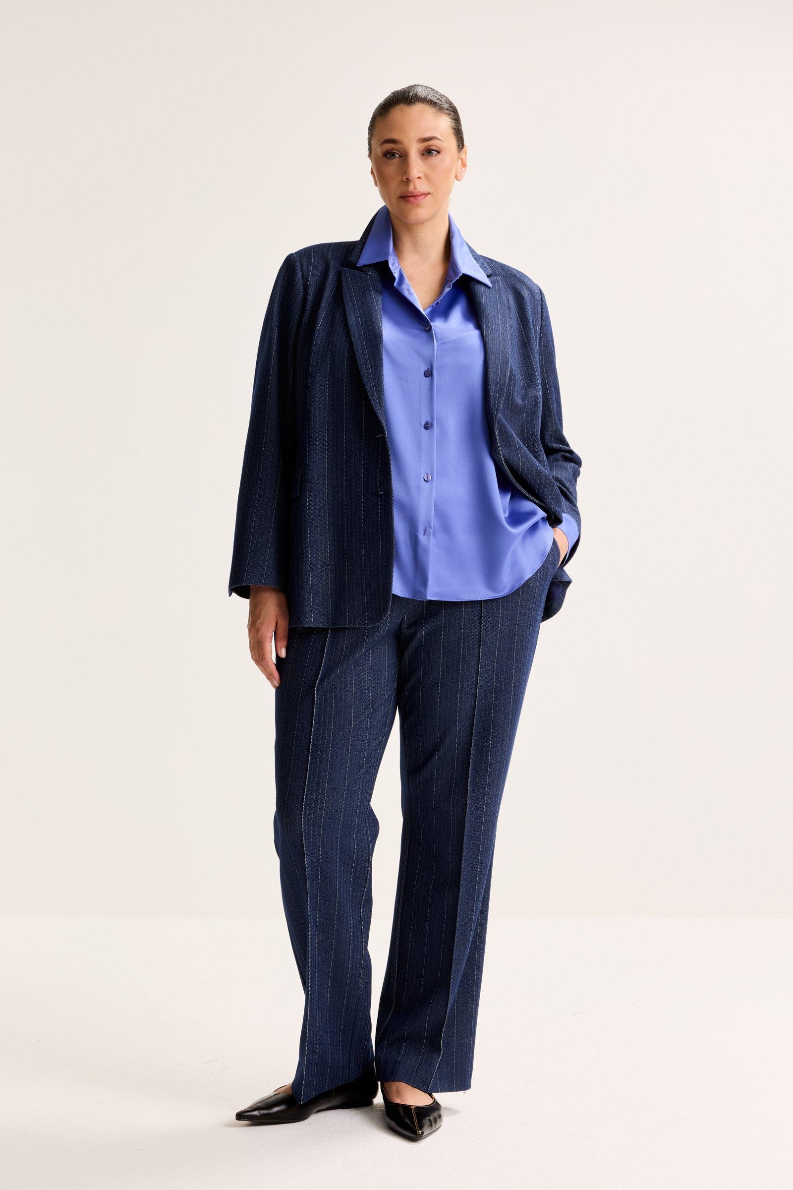 Mayerline Jersey Broek Met Krijtstreep
