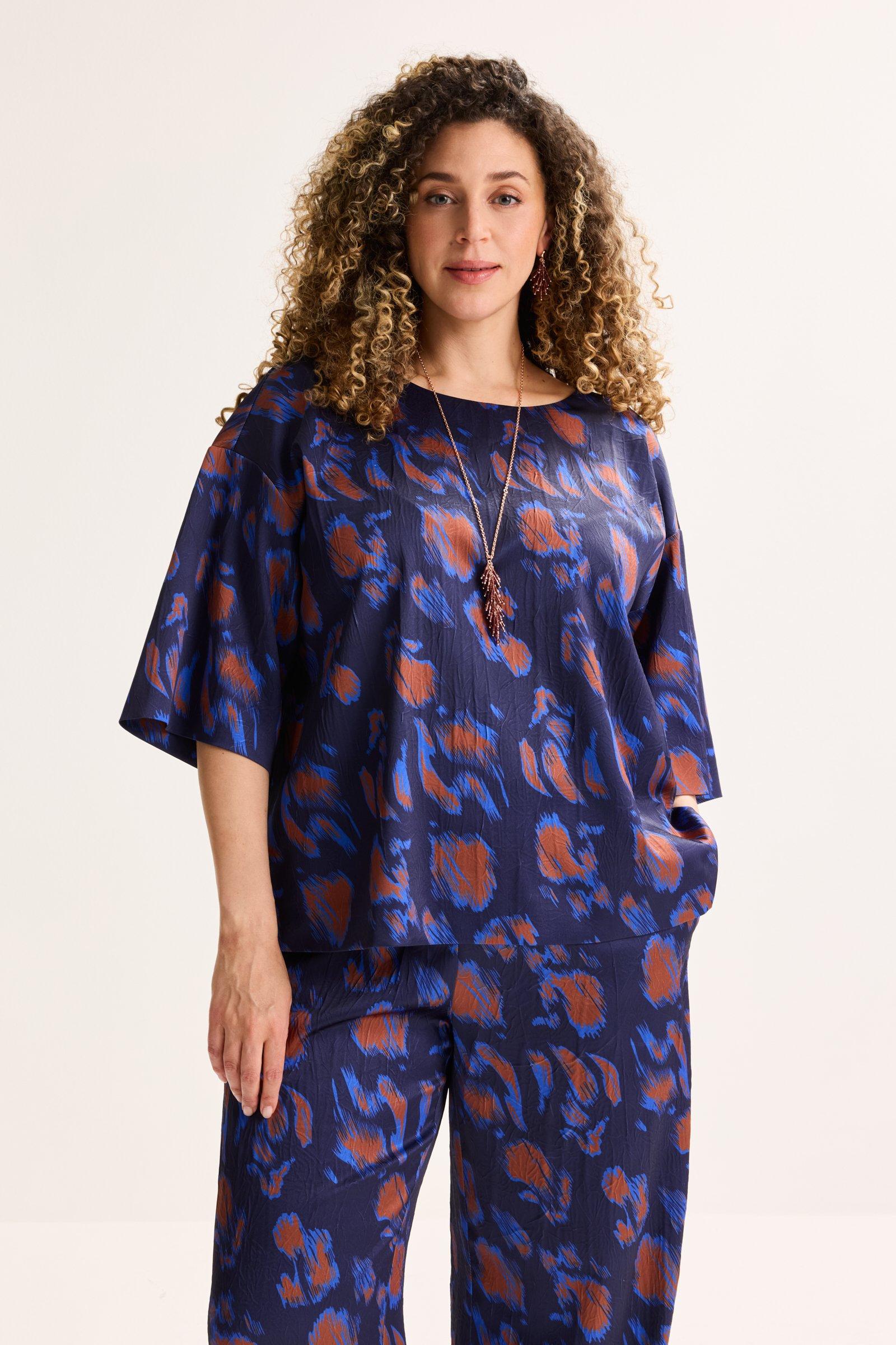 Boxy Easy Care Blouse